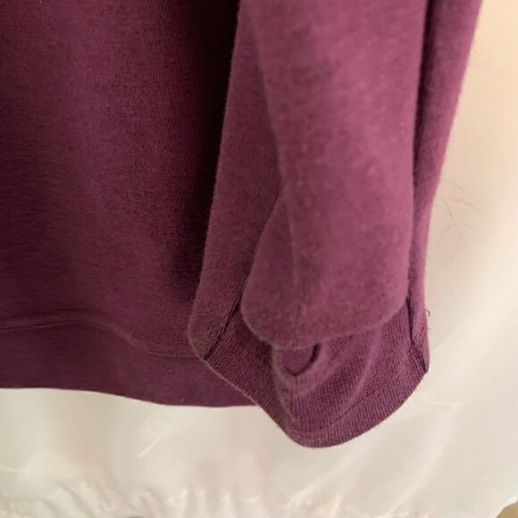 Hoodie/jacket maroon asymmetrical longer back - Picture 5 of 6